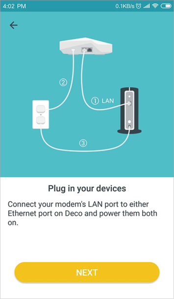 LAN cable connecting your devices