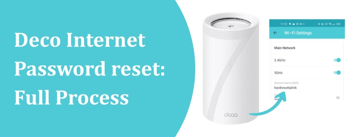Deco Internet Password reset
